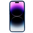 Husă pentru iPhone 14 Pro Max, Electro MagSafe, albastru + Sticlă pentru ecran
