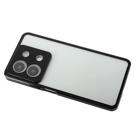 Husa pentru Xiaomi Redmi Note 13 5G, Magnetic Dual Glass, negru