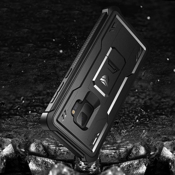 Husă blindată pentru Samsung Galaxy S9, Dexnor Full Body, negru
