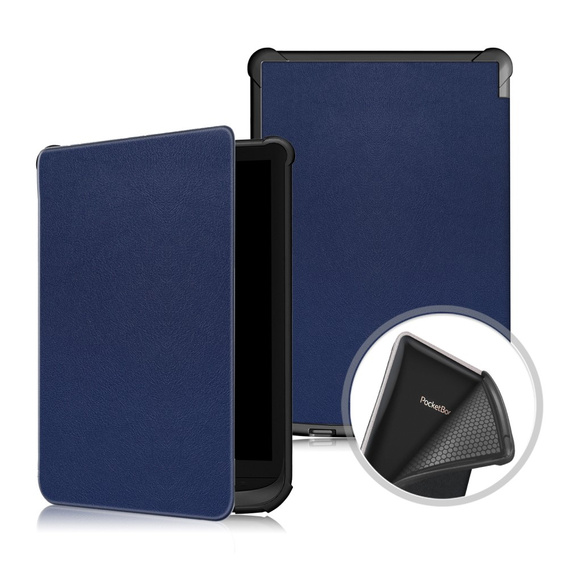 Carcasă pentru PocketBook Touch Lux 4 5 606 616 627 628 632 633, Smartcase, albastru