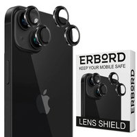 4x ERBORD sticlă călită ERBORD pentru camera pentru iPhone 15 / 15 Plus