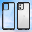Huse pentru Motorola Moto G73 5G, Fusion Hybrid, transparent / negru