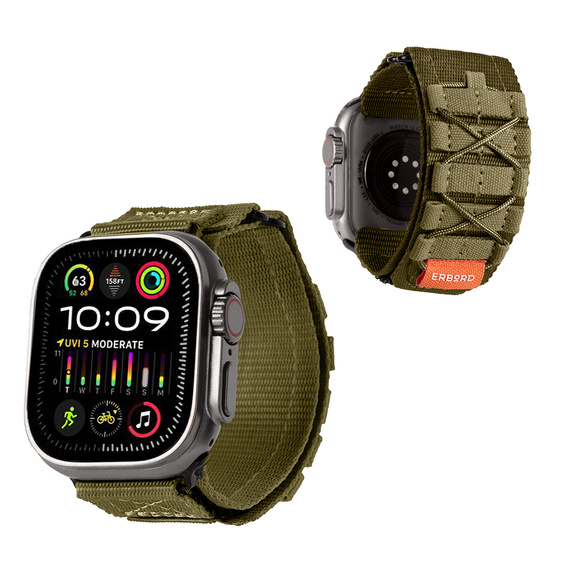 ERBORD Runner curea din nylon pentru Apple Watch 1/2/3/4/5/6/7/8/9/SE/ULTRA/ULTRA 2 42/44/45/49MM