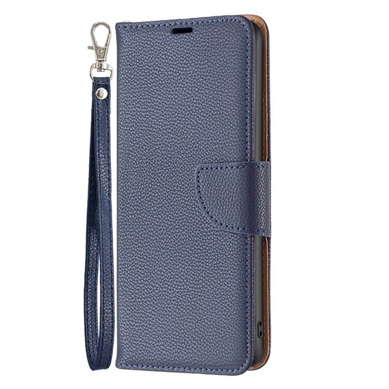 Cu clapetă pentru Samsung Galaxy A05s, Wallet Litchi Leather, albastru