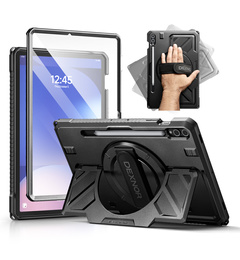 Husă Dexnor 360° cu curea și suport pentru stylus pentru Samsung Galaxy Tab S9+ / S10+
