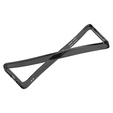 Carcasă MagSafe Spigen pentru Samsung Galaxy S25, Ultra Hybrid, transparent / negru + 9H Tempered Glass
