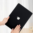 Husă pentru MacBook Air 13 A2337 M1 A2179 A1932, HardShell, negru