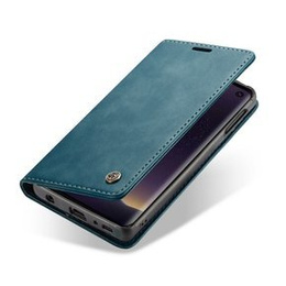 Husa CASEME pentru Samsung Galaxy S10E, Leather Wallet Case, albastru