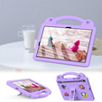 Husă pentru copii pentru Samsung Galaxy Tab S7/S8/S9, Cute Patterns, cu suport, violet