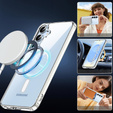 Husă pentru Samsung Galaxy S25+ Plus, Fusion Hybrid Case, pentru MagSafe, transparentă + Sticlă pentru ecran