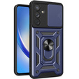 Husă blindată pentru Samsung Galaxy A34 5G, CamShield Slide, albastru
