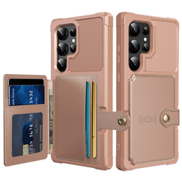 Husa pentru Samsung Galaxy S25 Ultra, Card Holder Kickstand, negru