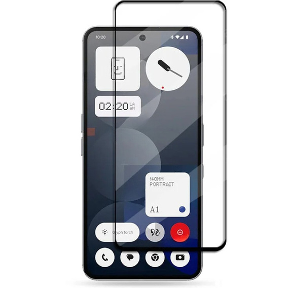 Sticlă călită 3D pentru Nothing Phone 3A Pro, cadru negru