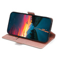 Cu clapetă pentru Xiaomi 12 Pro, Wallet, roz rose gold