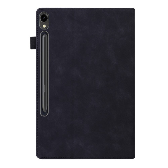 Husă pentru Samsung Galaxy Tab S10 FE+ Plus, Classic, cu spațiu pentru stylus, negru
