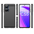 Huse pentru Realme C55, Carbon, negru
