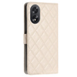 Cu clapetă pentru Oppo A38 4G / Oppo A18 4G, Wallet, BINFEN COLOR, bej