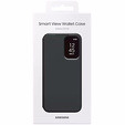 Caz original Samsung pentru Galaxy S23 FE, S View Wallet Cover, negru