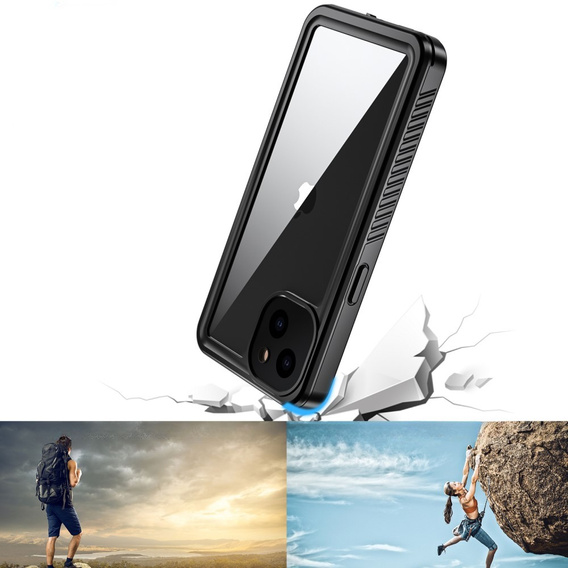 Husă impermeabilă IP68 pentru iPhone 13, negru