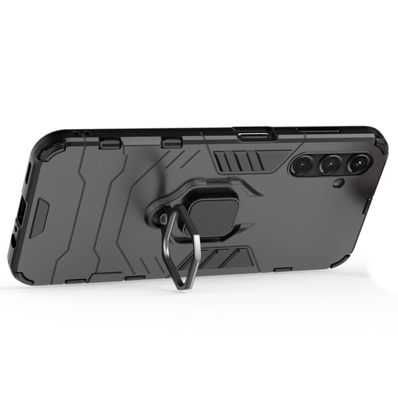 Huse pentru Samsung Galaxy A14 4G/5G, Kickstand Ring, negru