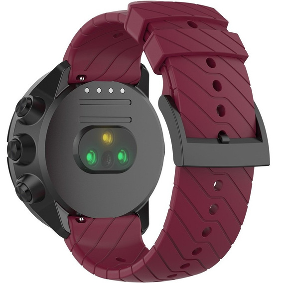 Curea universală din silicon 22mm, maroon