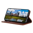 Husa cu clapetă pentru Samsung Galaxy M51, Split Leather, maro