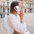 Carcasa magnetică pentru Samsung Galaxy A56, pentru MagSafe, roz + sticlă 9H