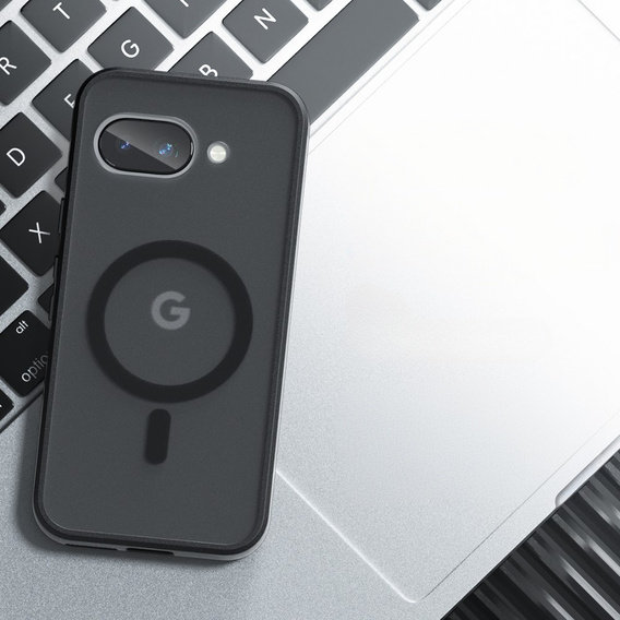 Husă pentru Google Pixel 9A, pentru MagSafe, ERBORD Matt Case, negru