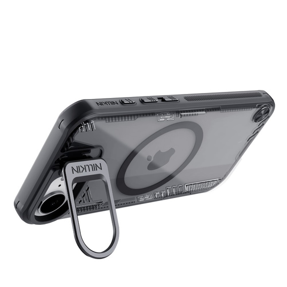 Carcasă pentru iPhone 16e, carcasă blindată Nillkin, Icelade Prop, pentru Magsafe, negru