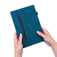 Husă pentru Samsung Galaxy Tab S10 FE+ Plus, Classic, cu spațiu pentru stylus, albastru