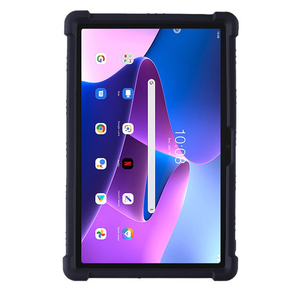Silicon husă pentru Lenovo Tab M10 Plus 10.6 Gen 3 TB-125F TB-128F, Impact, armat, negru