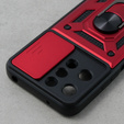 Husă blindată pentru Xiaomi Redmi 12, CamShield Slide, roșu
