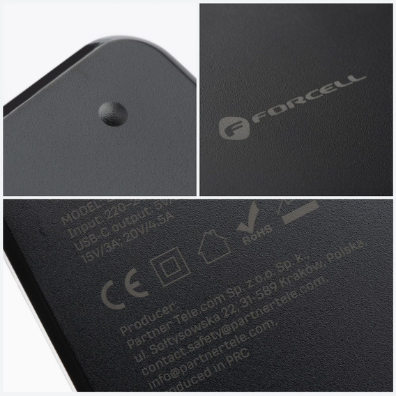 Alimentator universal pentru laptop Forcell E856 USB-C 90W cu capete interschimbabile