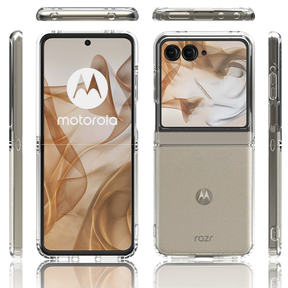 Huse pentru Motorola Razr 50 5G / Razr 60 5G, Fusion Hybrid, transparentă