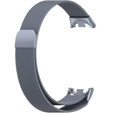Brățară milaneză cu brățară cu carcasă pentru Xiaomi Smart Band 10 / 9 / 8, gri