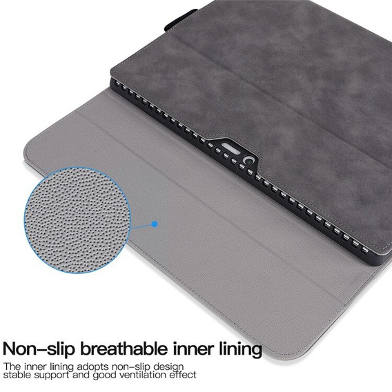 Huse pentru Microsoft Surface Pro 9, Wallet Pen Slot, negru