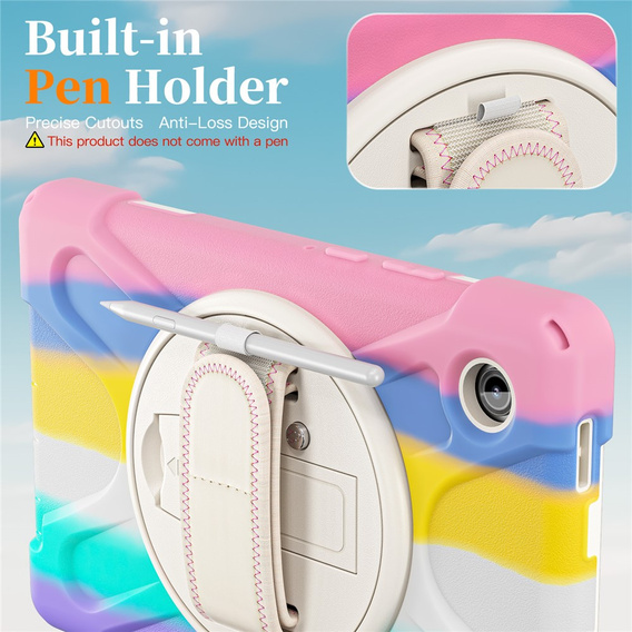 Husă blindată cu suport și curea de umăr pentru Samsung Galaxy Tab A11