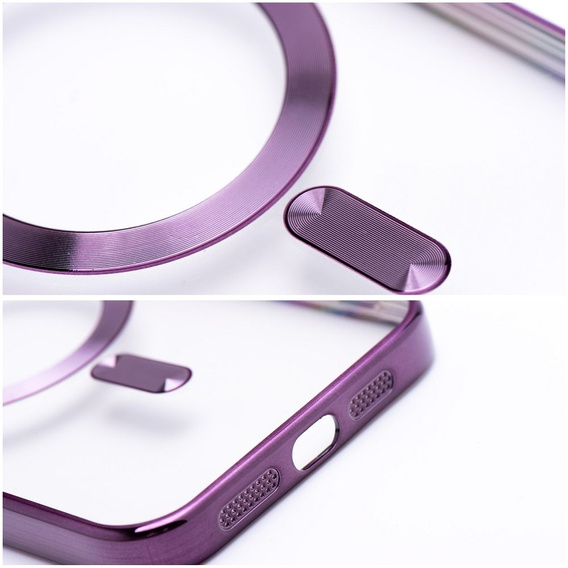 Husă pentru iPhone 16 Pro, Electro MagSafe, violet + Sticlă pentru ecran