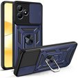 Husă blindată pentru Realme C51, CamShield Slide, albastru
