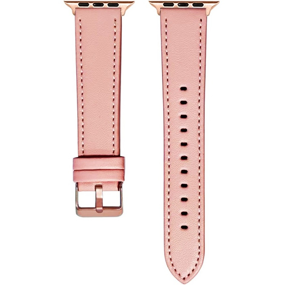 Curea din piele pentru Apple Watch 1/2/3/4/4/5/6/6/7/8/SE/Ultra 42/44/45/49mm, negru