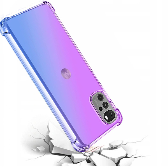 Husa pentru Motorola Moto G22, Gradient Dropproof, Violet / albastru