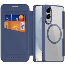 Dux Ducis Huse pentru Samsung Galaxy S25 Edge, Skin X Pro, MagSafe, albastru închis