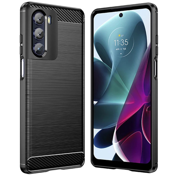 Huse pentru Motorola Moto G200 5G, Carbon, negru