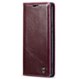 Carcasă flip CASEME pentru Samsung Galaxy S8, Waxy Textured, roșu