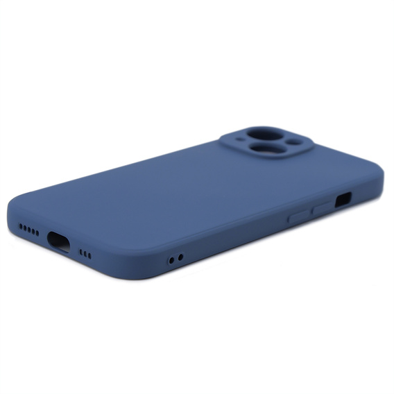 Husa pentru iPhone 15 Plus, Silicone Lite, albastru închis