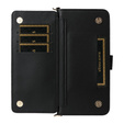 Carcasă cu clapetă pentru Xiaomi Redmi A5, Crossbody Leather Wallet, negru