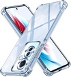 Carcasă pentru Oppo Reno 11F 5G, Anti-Shock, transparentă + sticlă 9H