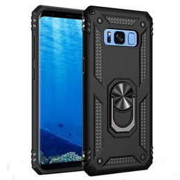 Husă blindată pentru Samsung Galaxy S8 Plus, Nox Case Ring, negru