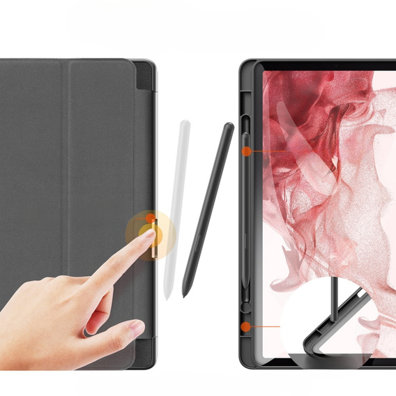 Husă pentru Samsung Galaxy Tab S9 11", Dux Ducis Domo, negru