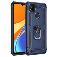 Husă blindată pentru Xiaomi Redmi 9C, Nox Case Ring, albastru închis